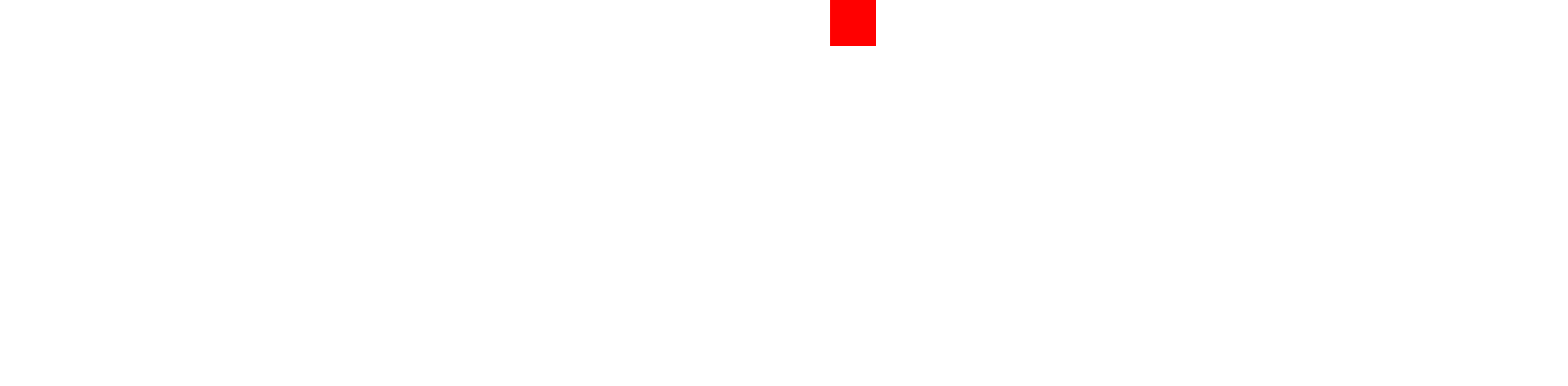 The primary Gravixar wordmark, set in white lowercase letters on transparency, with the red square standing in for the dot over the i.